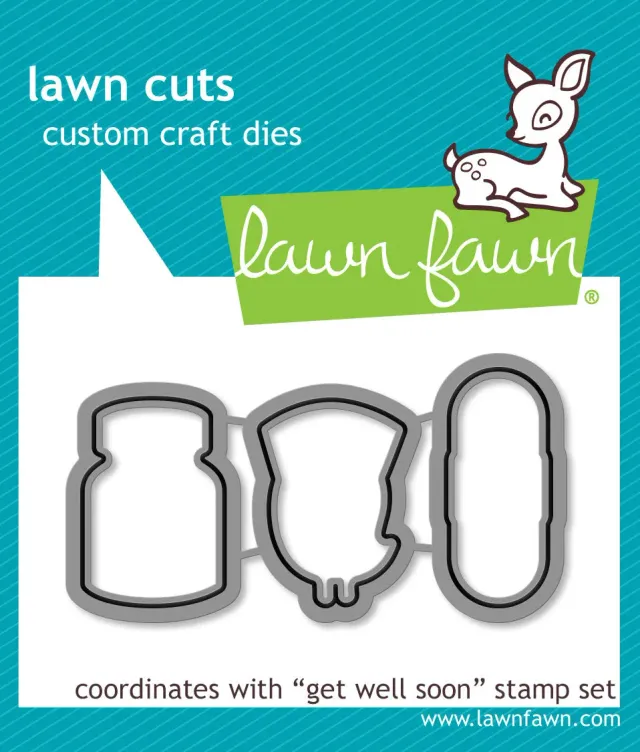 Lawn Fawn Get Well Soon Lawn Cuts Stanzschablonen Genesung