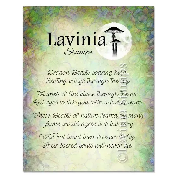 Lavinia Stamps Dragon Verse Stempel Photopolymer Drache
