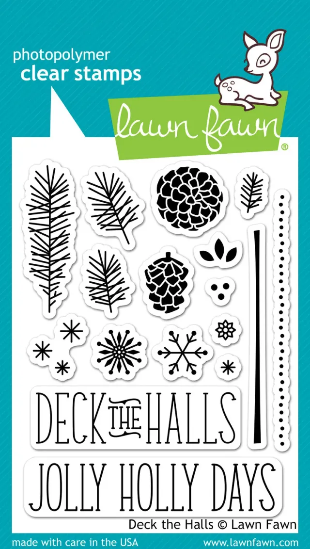 Lawn Fawn Deck the Halls LF721 Clear Stamps Weihnachten