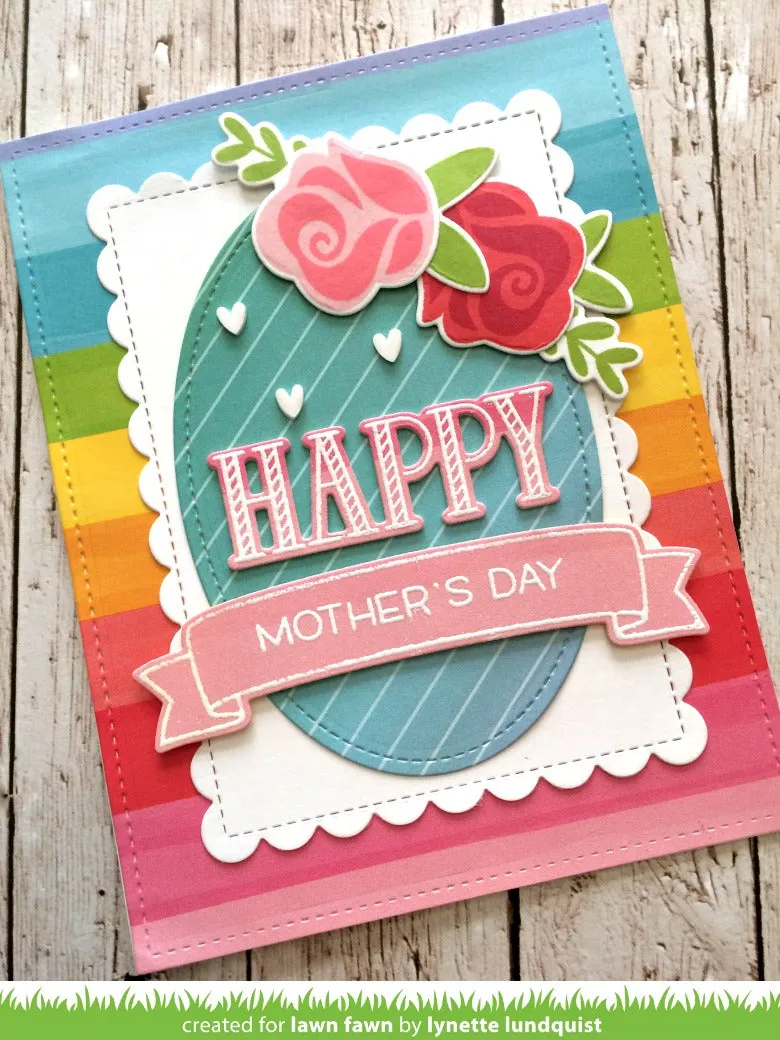 Lawn Fawn Happy Happy Happy Stempel Grüße-Set