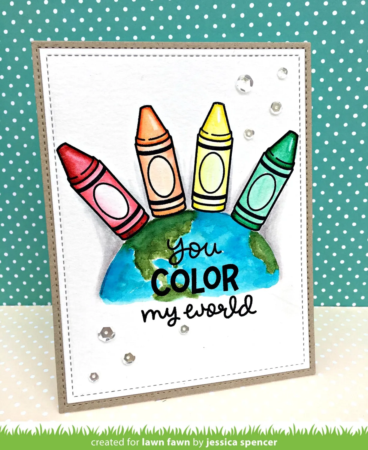 Lawn Fawn Color My World Clear Stamps Mini