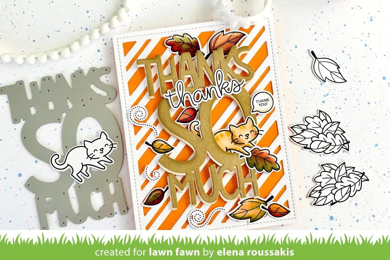 Lawn Fawn Lawn Cuts Giant Thanks So Much Stanze Danke