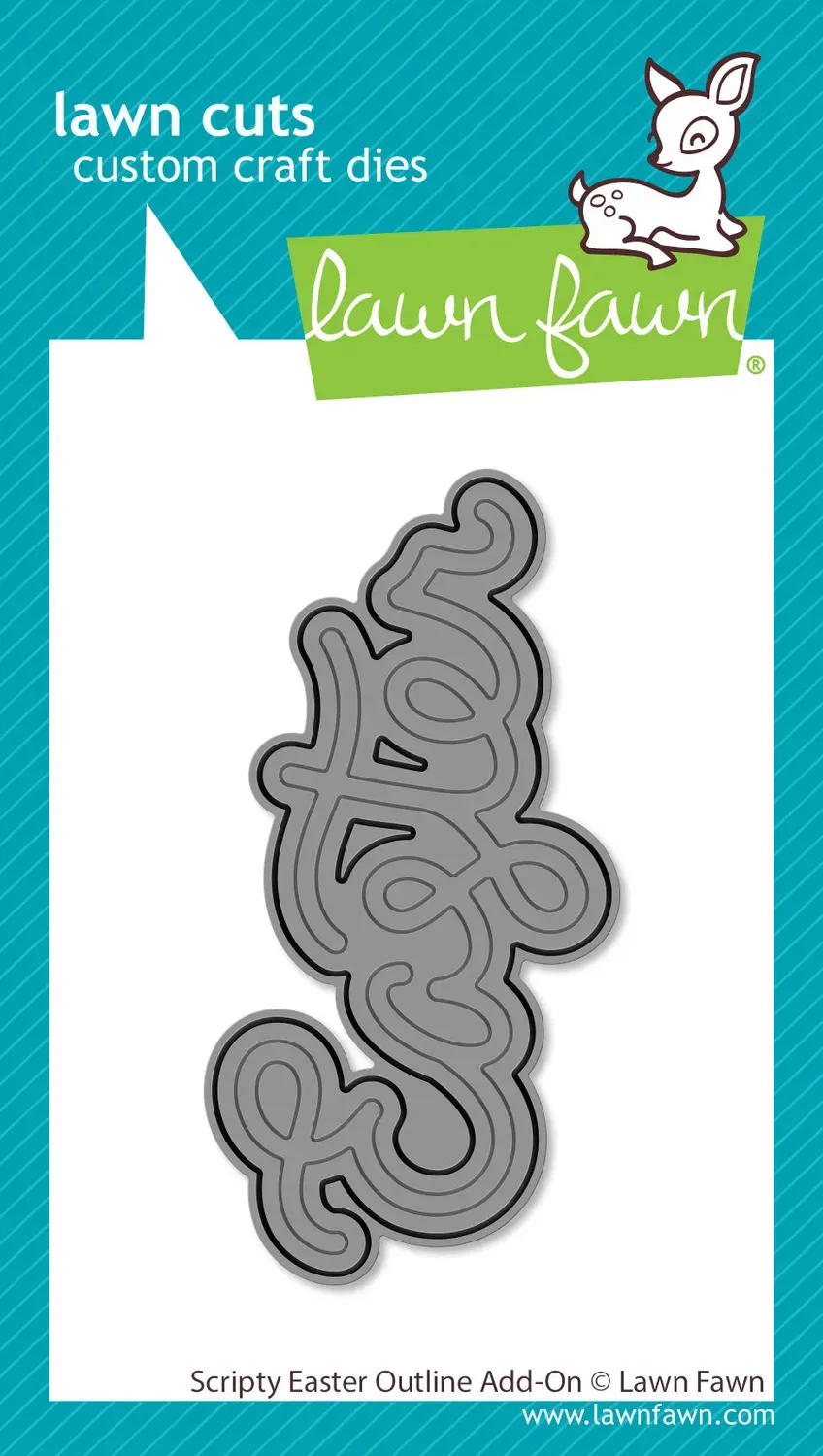 Lawn Fawn Scripty Easter Outline Stanzschablone Zusatz