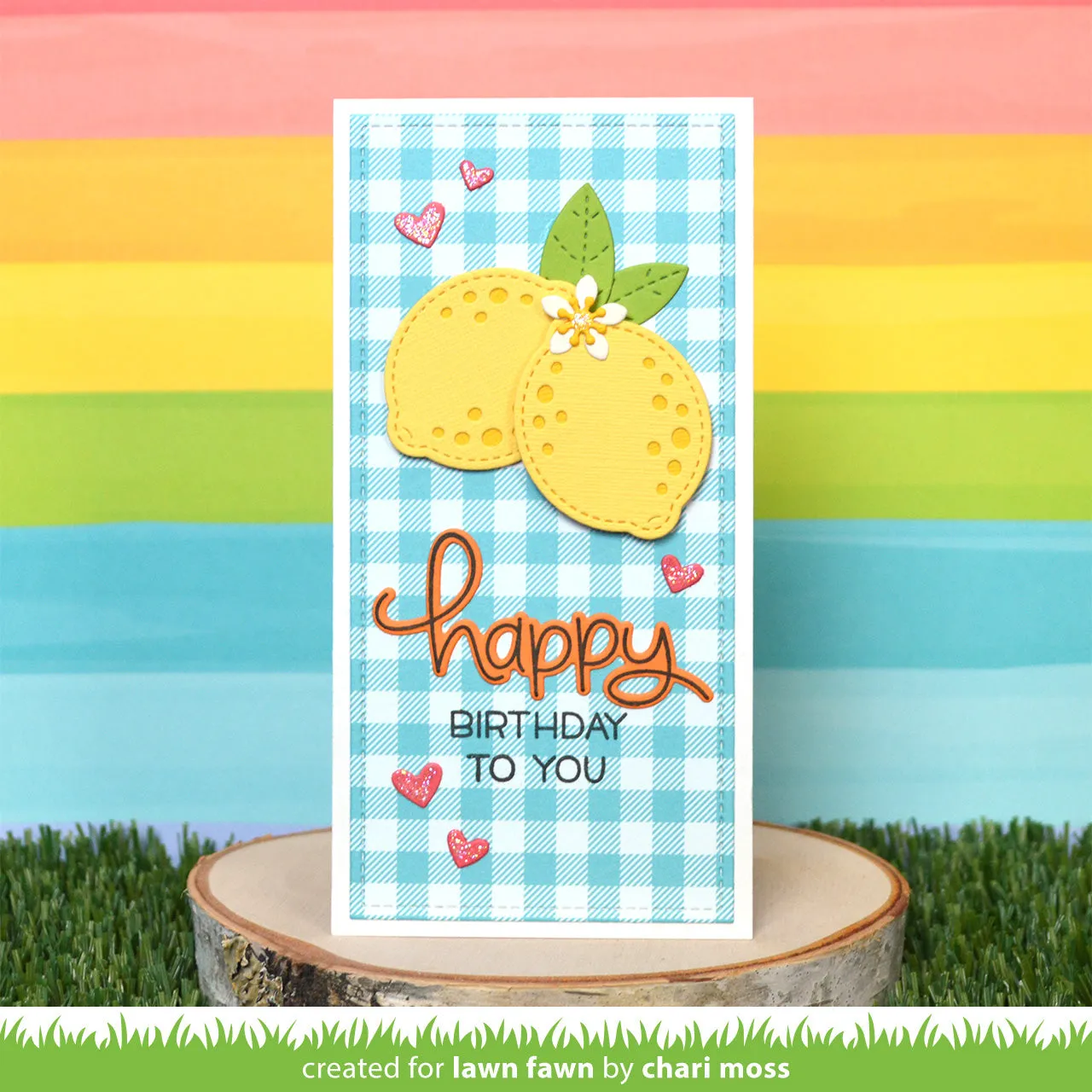 Lawn Fawn Zesty Lemon Stanzen Zitrusfrüchte