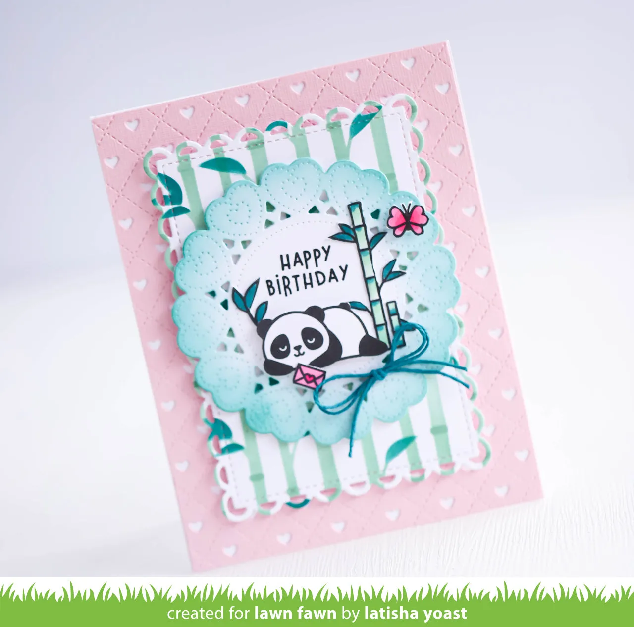 Lawn Fawn Doily Hearts Stanzschablone 8,6 cm Spitze