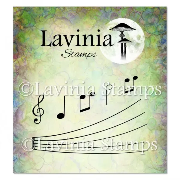 Lavinia Stamps Musical Notes Large Stempel Notenmotiv