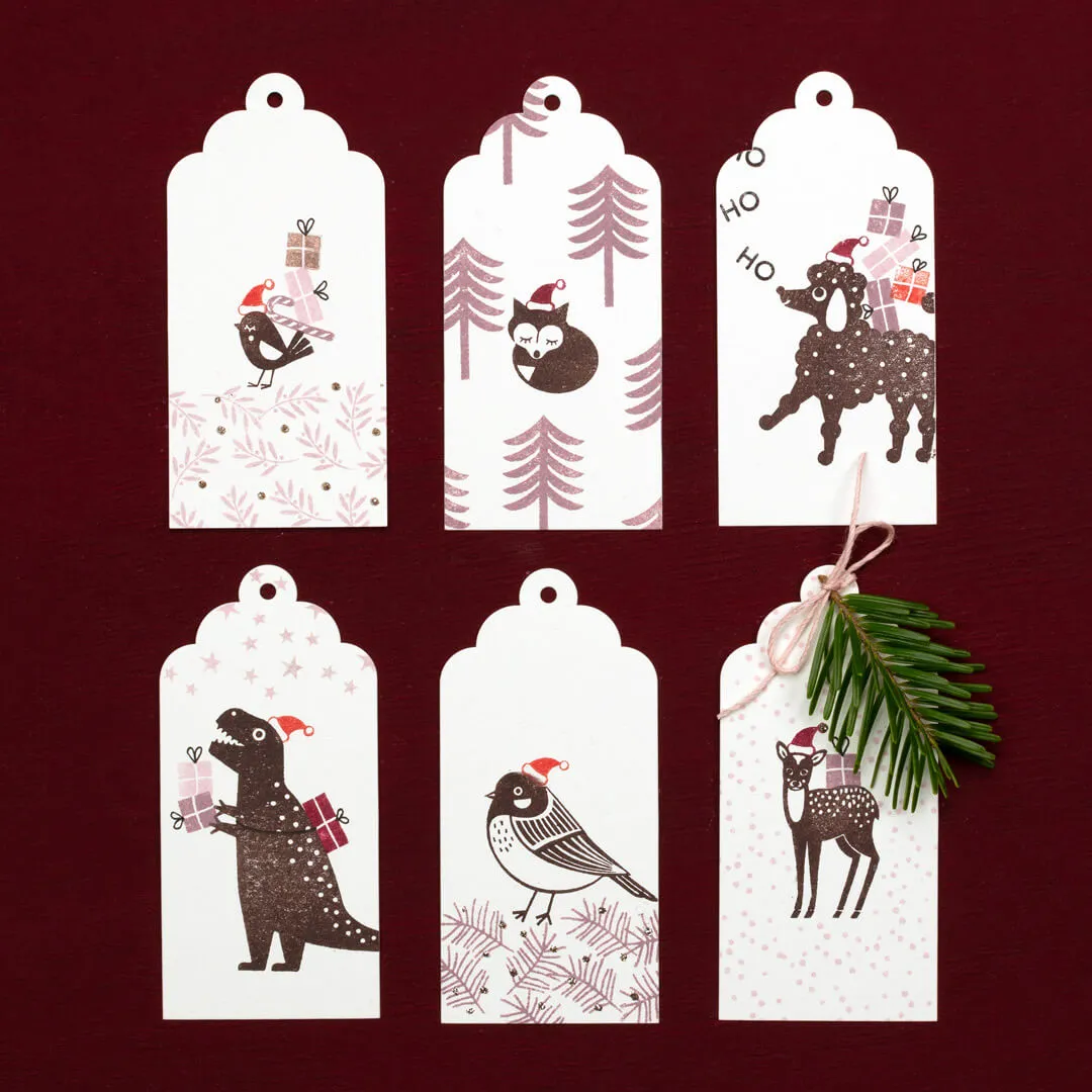 Perlenfischer Weihnachtsmütze Holzstempel 7x8 mm Mini