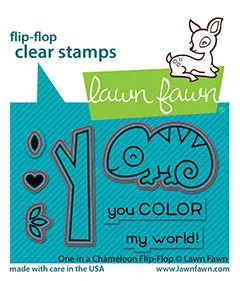 Lawn Fawn One in a Chameleon Flip-Flop LF2513 Stanzschablonen