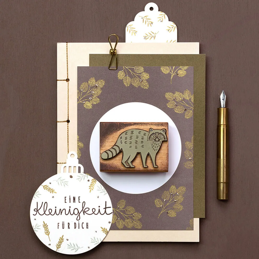 Perlenfischer Feather branch Stempel Federzweig 37mm