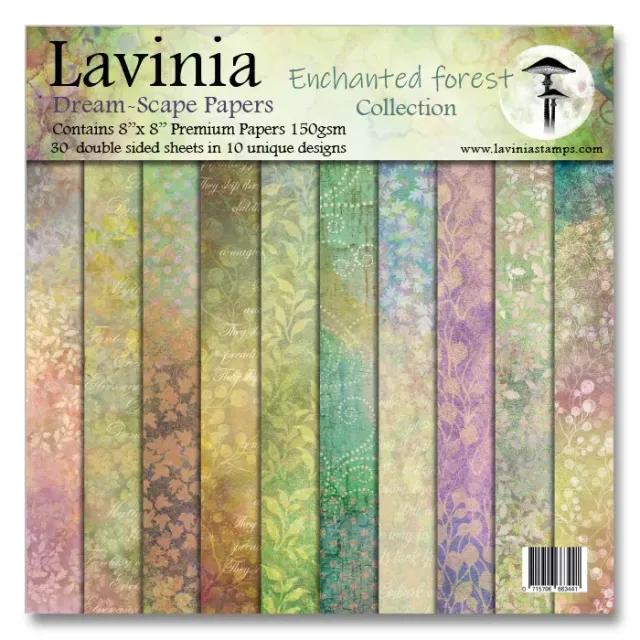 Lavinia-Stamps Dreamscape Papers Enchanted Forest Papier-Set