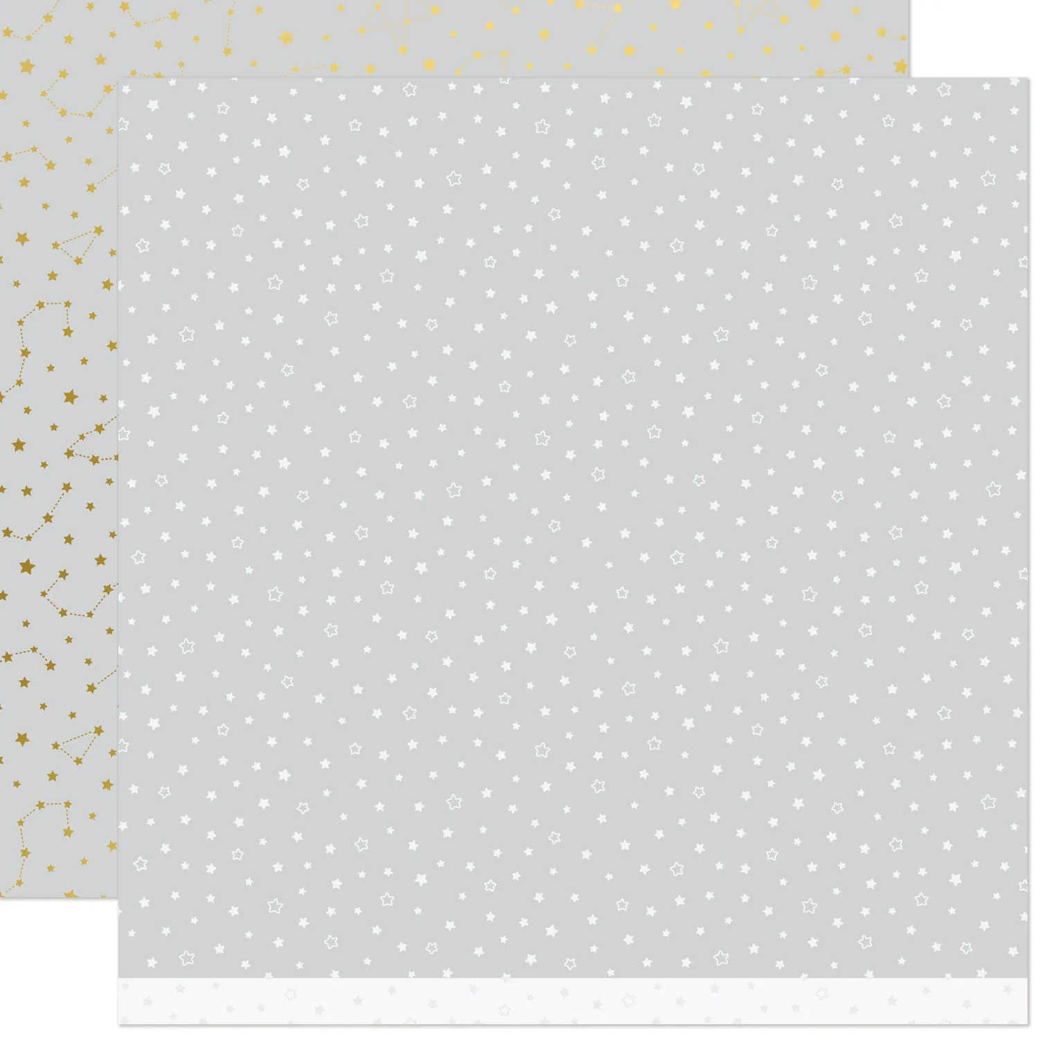 Lawn Fawn Let It Shine Twinkling Grey Designpapier 12x12