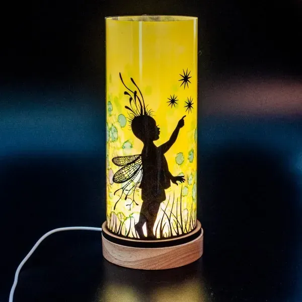 Lavinia Stamps Rory Lampen-Bastelset LED-Blau Gelb