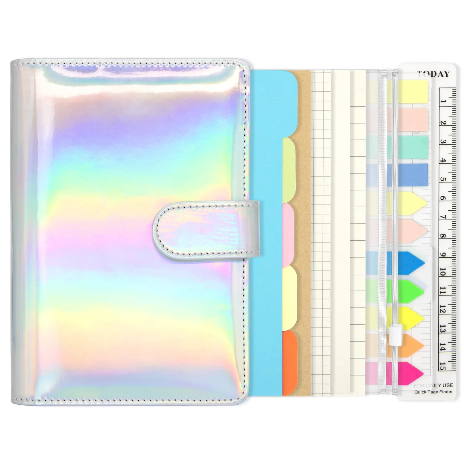 Ieebee Silver Moon Dream Notizbuch A6 Silber Scrapbook