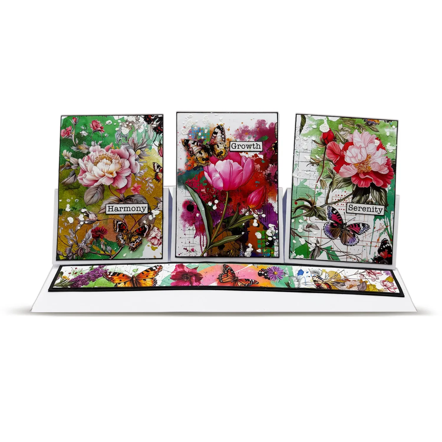 AALL and Create RO-25 Bloomscape Rub-Ons 2x A5 Blumen