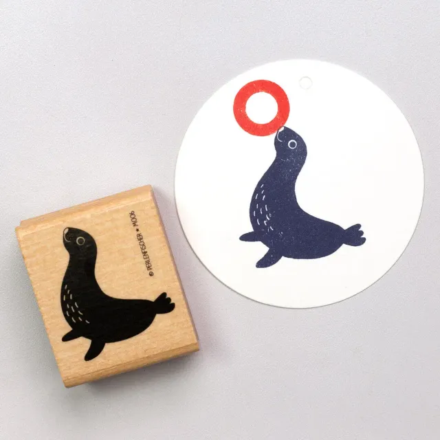 Perlenfischer Robbe Stempel Maritim Tiermotiv