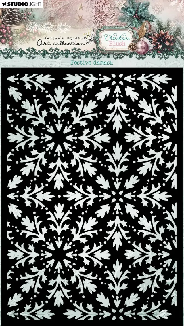 StudioLight Jenine's Mindful Art Christmas Blush Maske Festive Damask