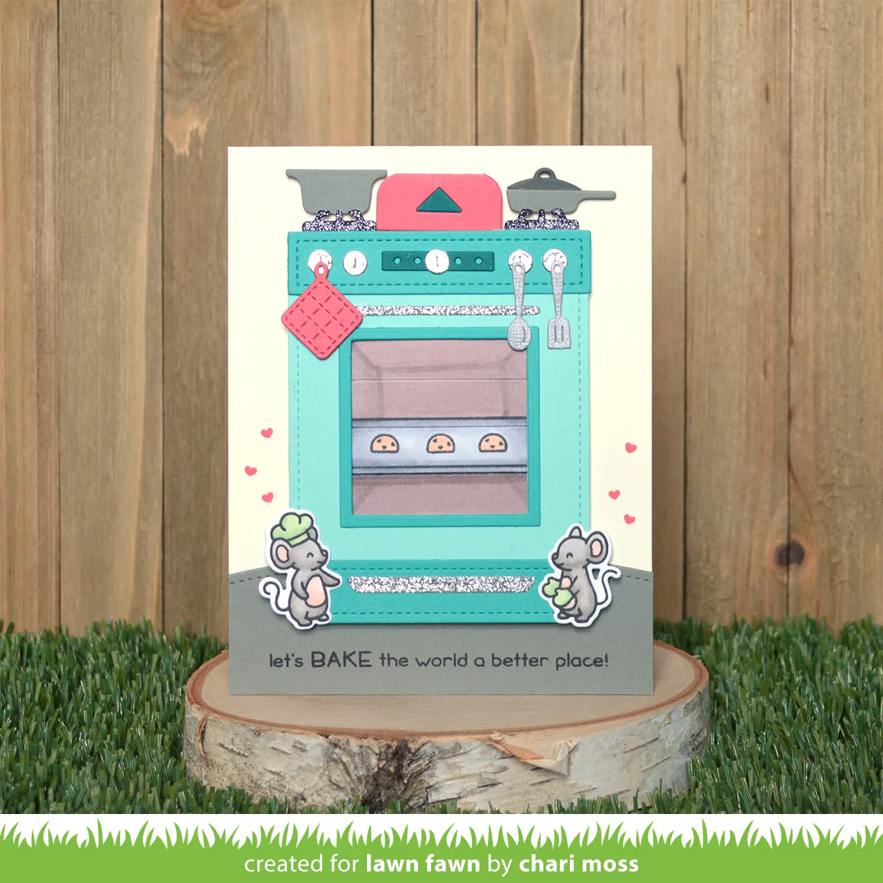 Lawn Fawn Magic Picture Changer Oven Stanzschablonen Ofen