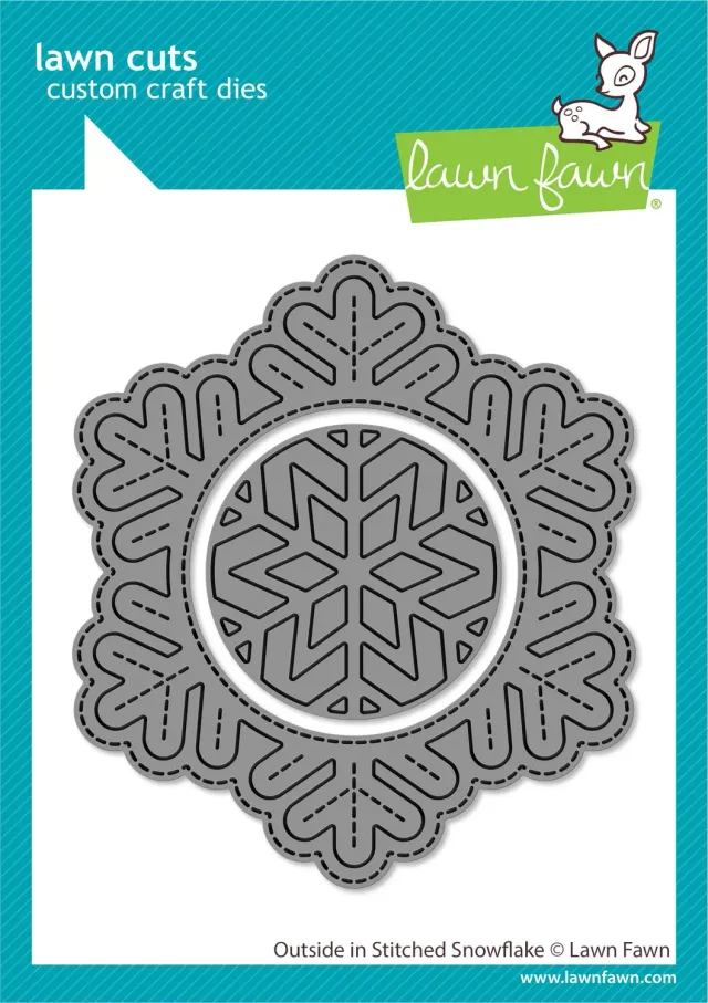 Lawn Fawn Outside In Stitched Snowflake Stanze LF2702 Winter