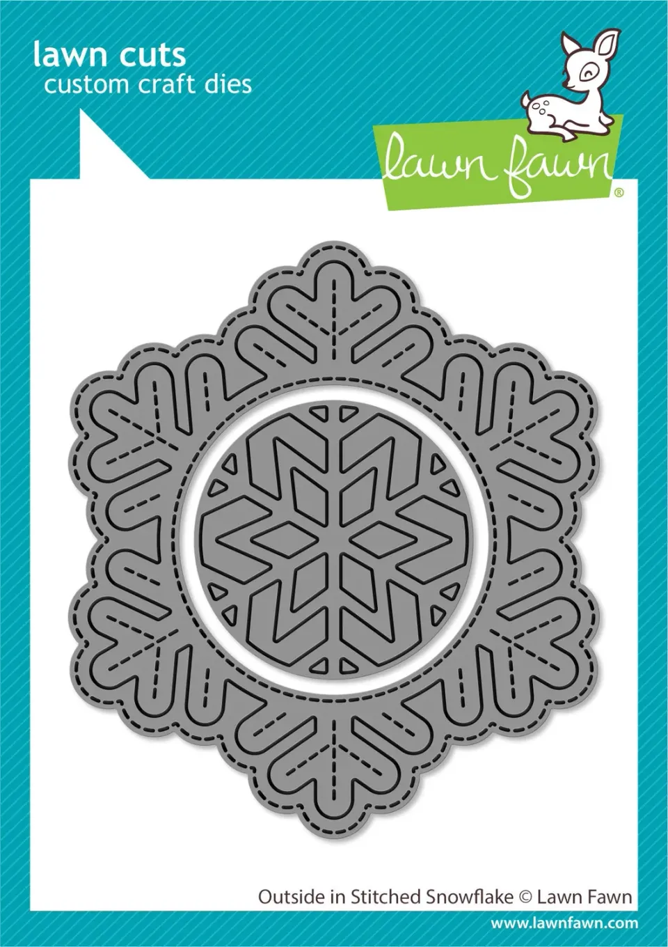 Lawn Fawn Outside In Stitched Snowflake Stanze LF2702 Winter