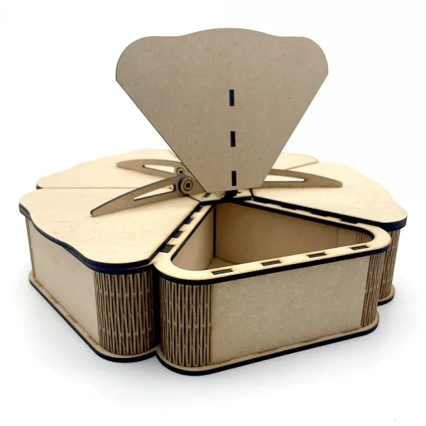 Lavinia Stamps Flower MDF Box 5 Deckel