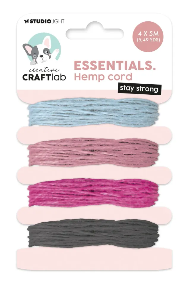 StudioLight Creative Craftlab Stay Strong Hanfkordel natur