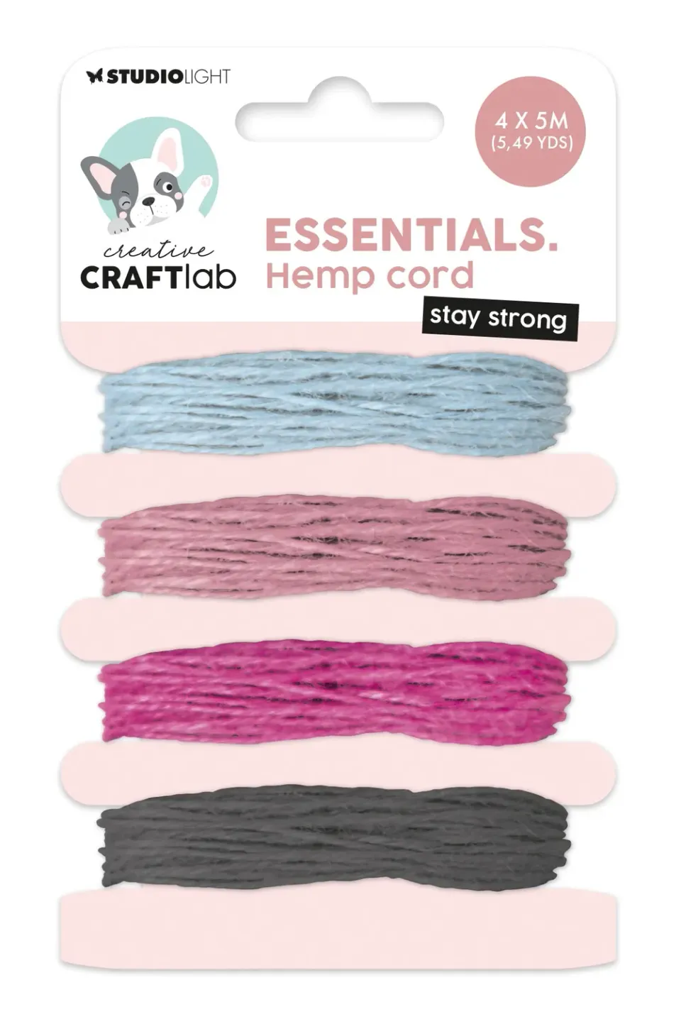 StudioLight Creative Craftlab Stay Strong Hanfkordel natur