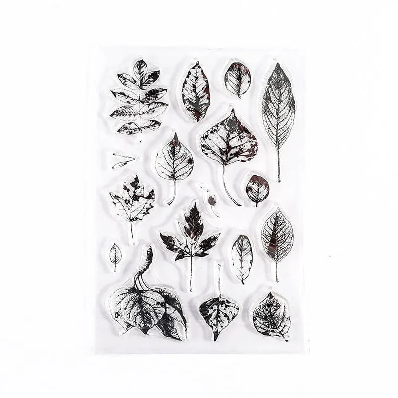 Ieebee Fallen Leaves Withered Leaves Silikonstempel Blätter