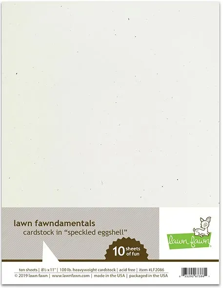 Lawn Fawn Speckled Eggshell Cardstock creme 10 Blatt
