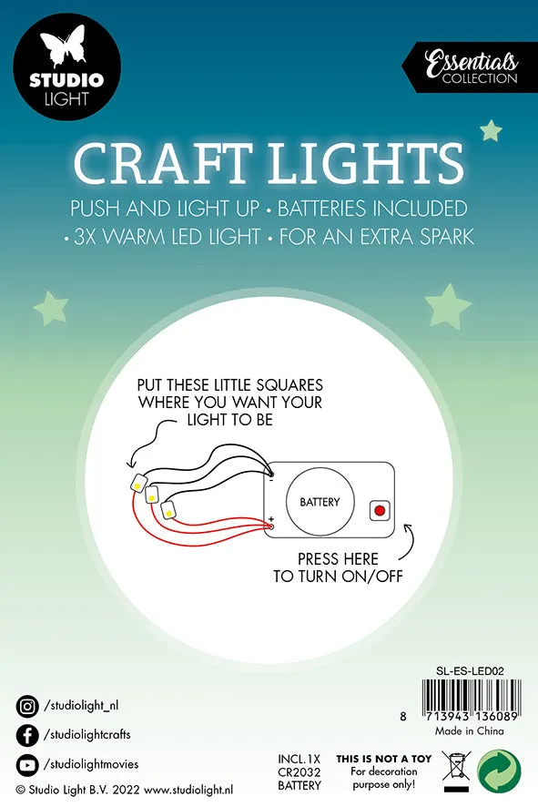 StudioLight Essentials Craft Lights LED Set 3tlg mit Batterie