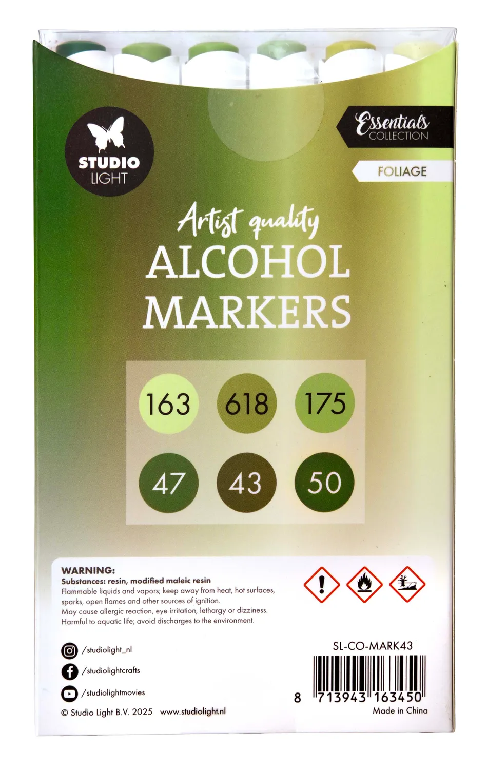 StudioLight Essentials Foliage Alkoholmarker 6 Stk.