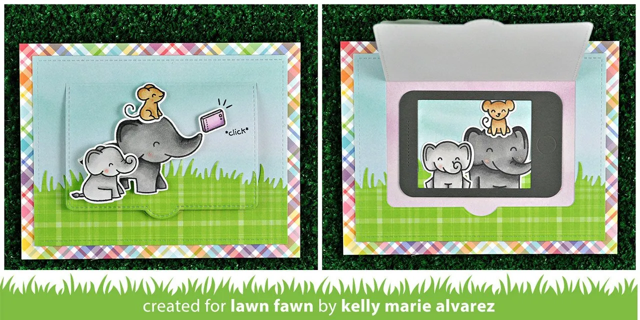 Lawn Fawn Selfie Frames Stanzschablonen Handy Rahmen