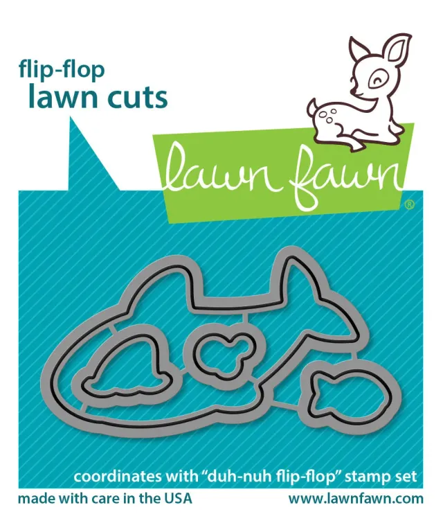 Lawn Fawn Duh-Nuh Flip-Flop Stanzschablonen Hai