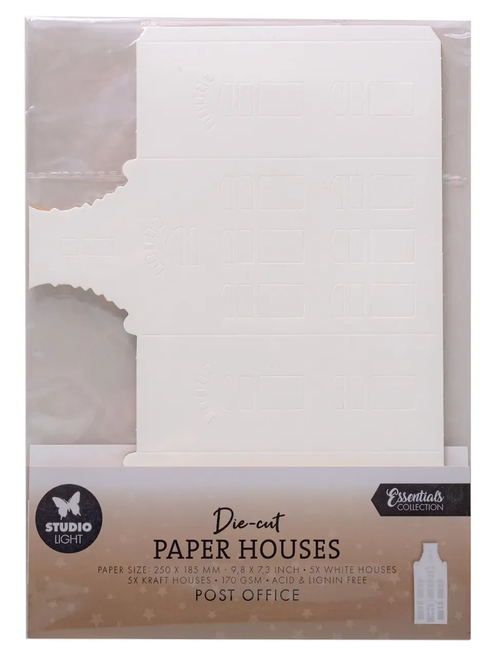 StudioLight Essentials Die-Cut Papierblock Post Office 10 Blätter