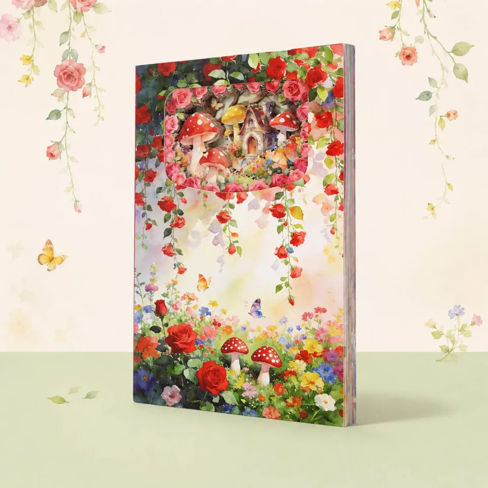 Ieebee Botanical Mushroom Journal 3D 60 Seiten Pilz