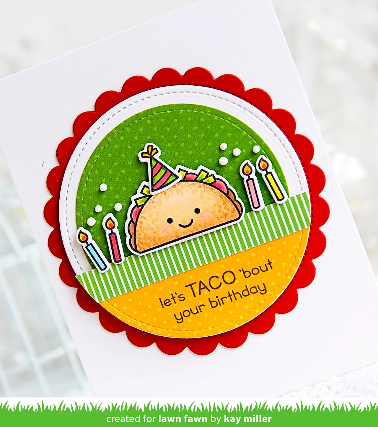Lawn Fawn Year Nine Stempel Taco Mini