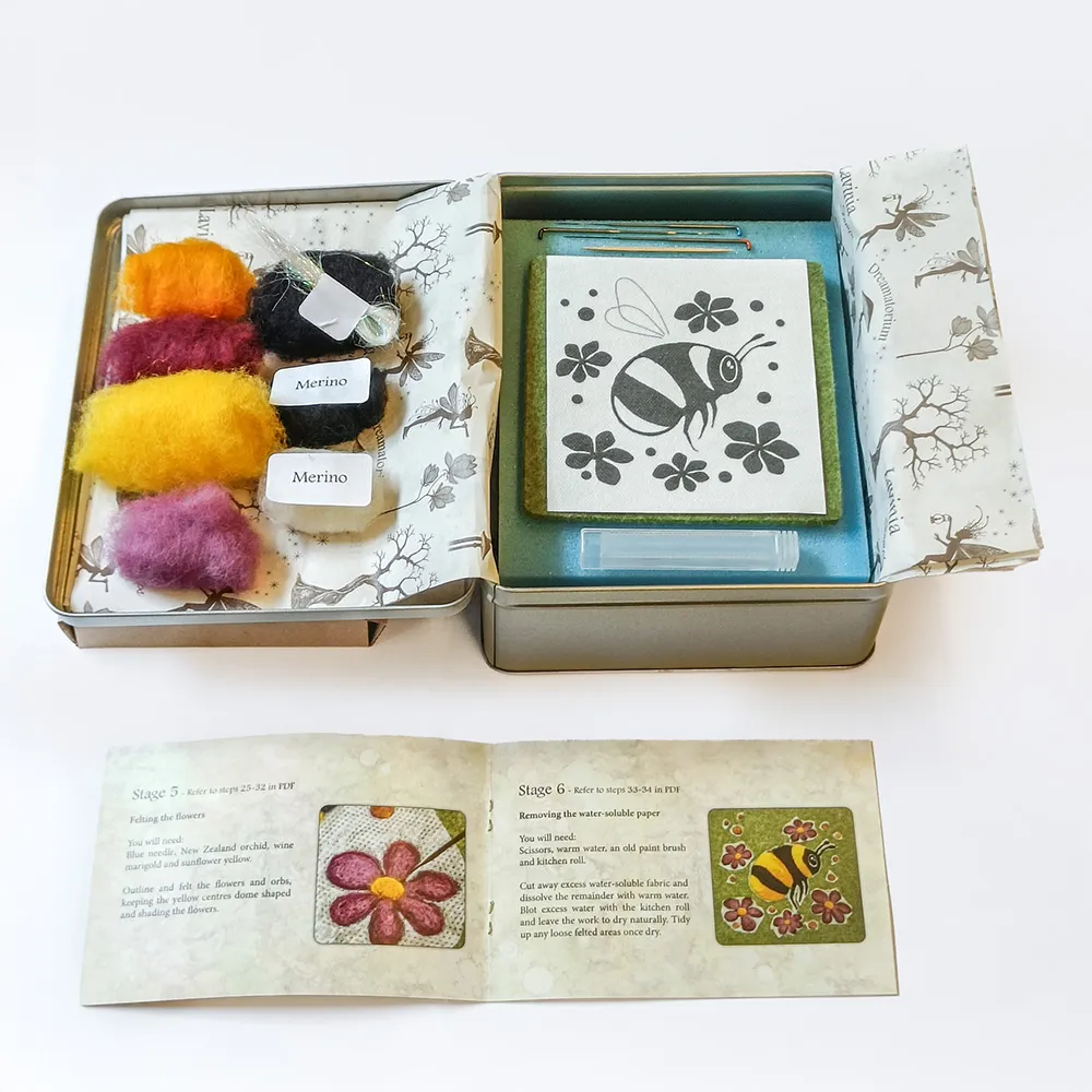 Lavinia-Stamps Bee Needle Felting Kit Filzset Biene