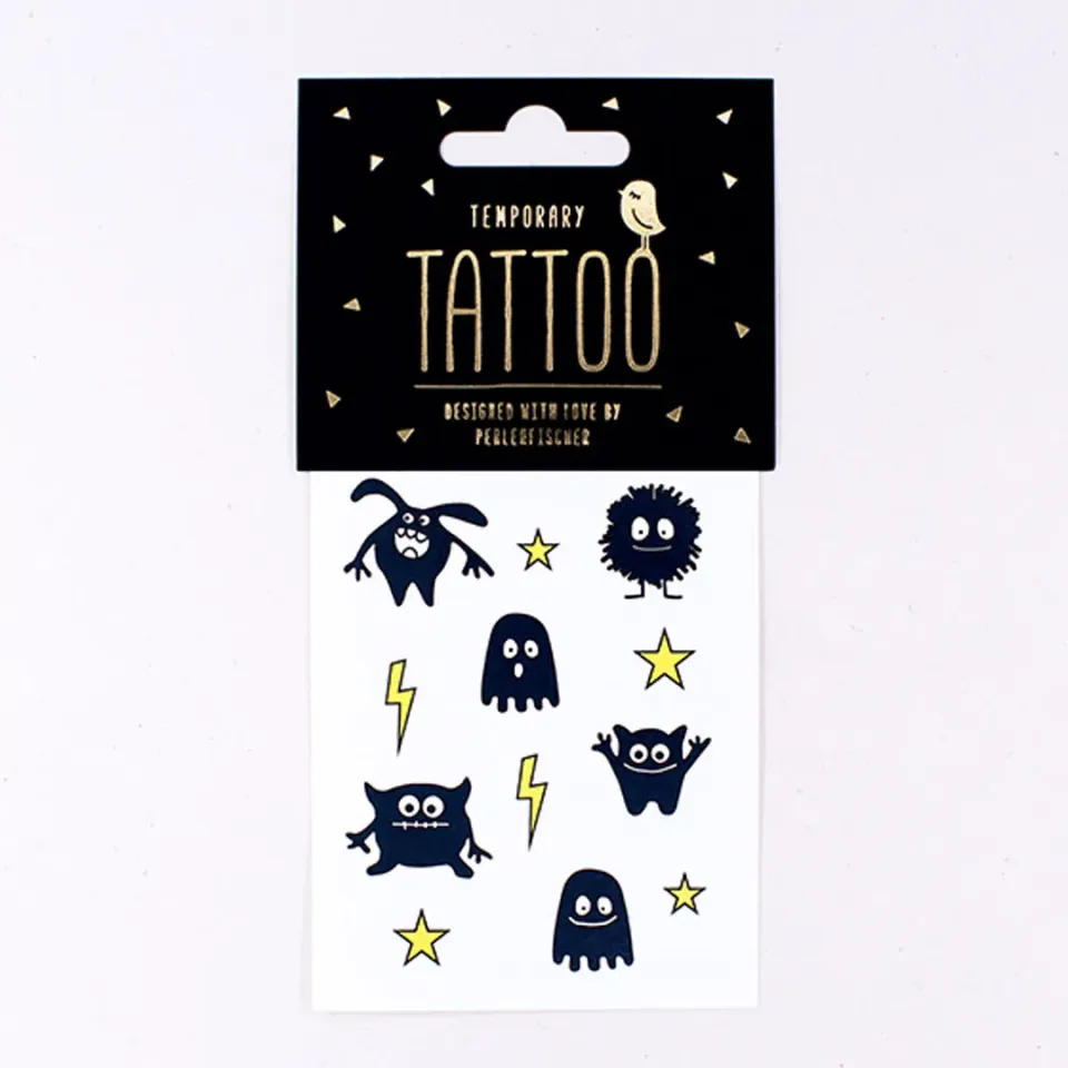 Perlenfischer Monster & Gespenster Tattoo temporär
