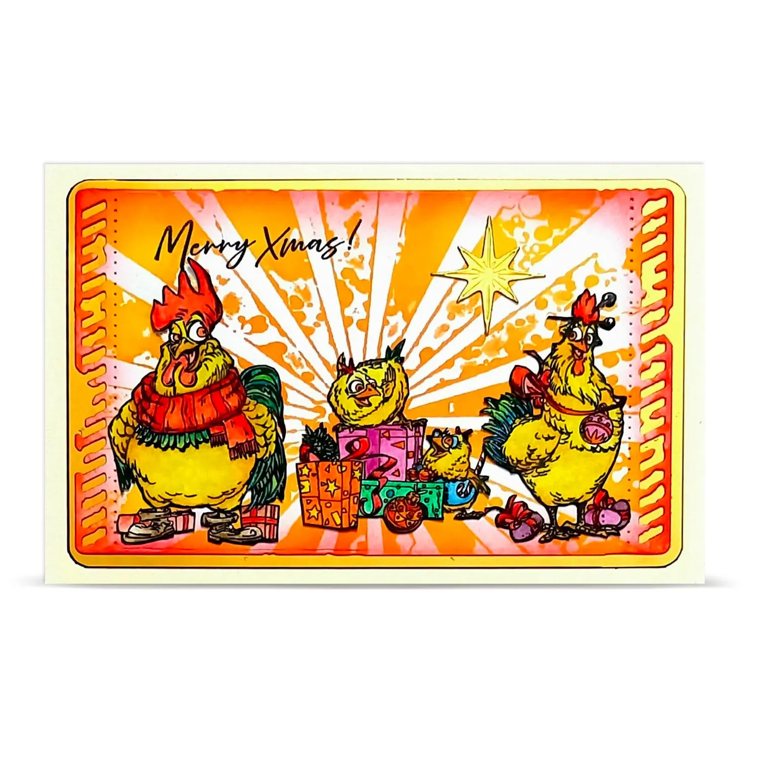 AALL and Create TP-1494 Chickmas Chaos Clear Stamps A6 Huhn-Motiv
