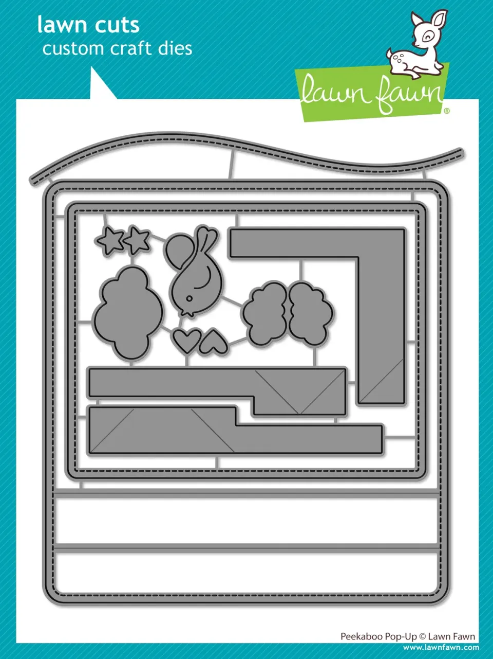 Lawn Fawn Peekaboo Pop-Up Stanzschablone Interaktiv
