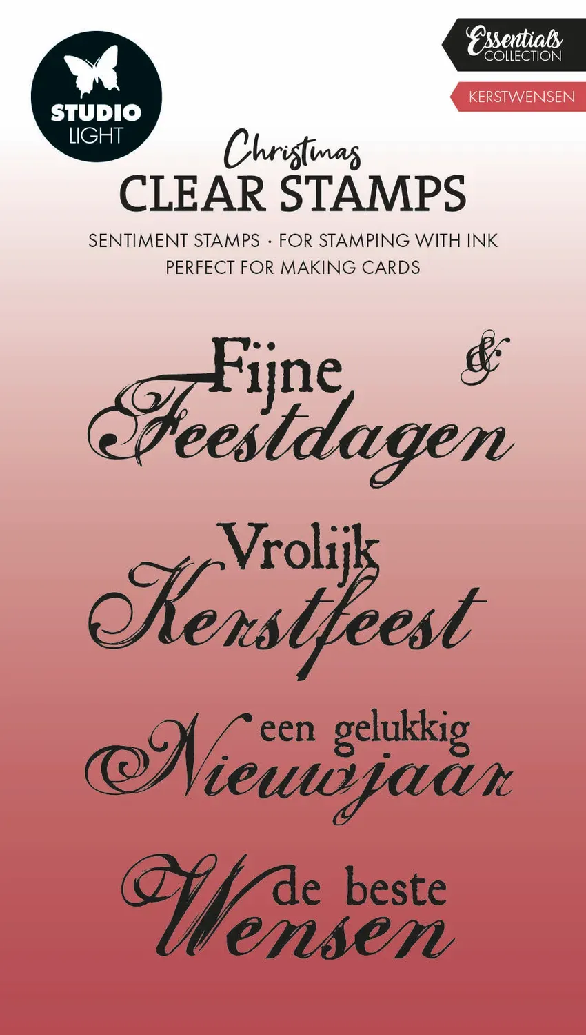 StudioLight Essentials Kerstwensen Clear Stamps Weihnachten