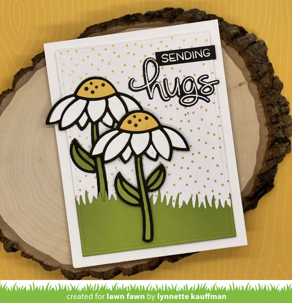 Lawn Fawn Delightful Daisy Lawn Cuts Stanzschablonen Blume
