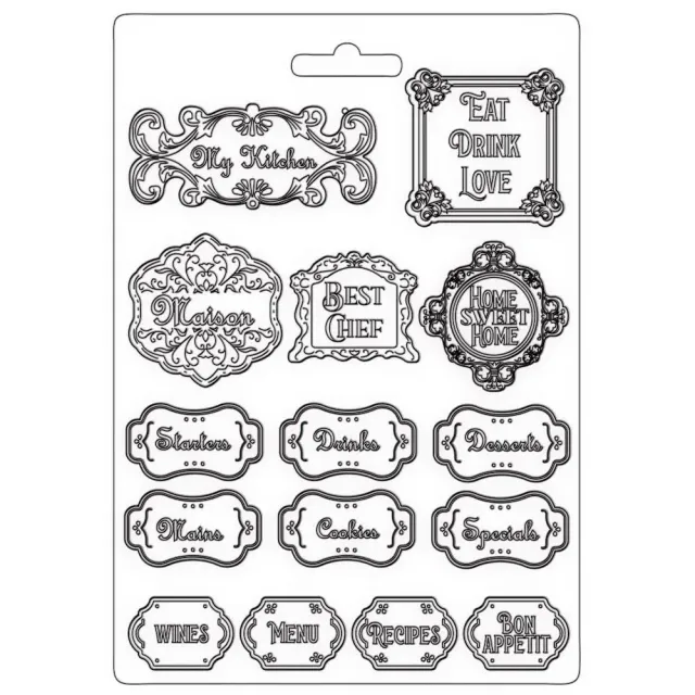 Stamperia Mould Casa Granada Labels A4
