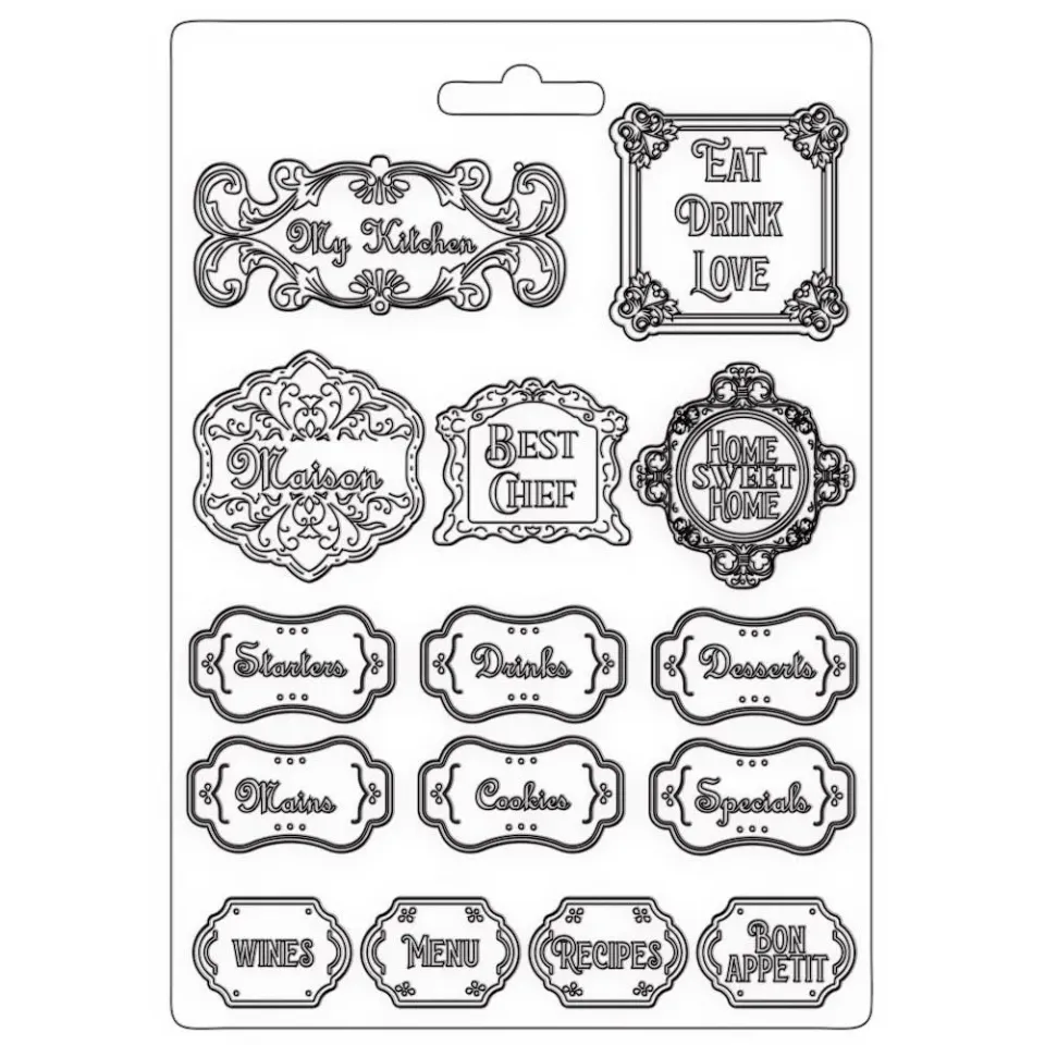 Stamperia Mould Casa Granada Labels A4