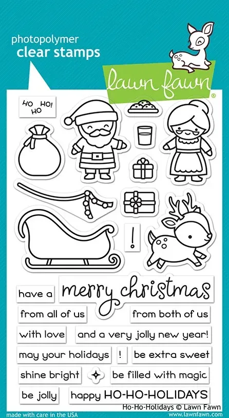 Lawn Fawn Ho-Ho-Holidays Clear Stamps Weihnachten