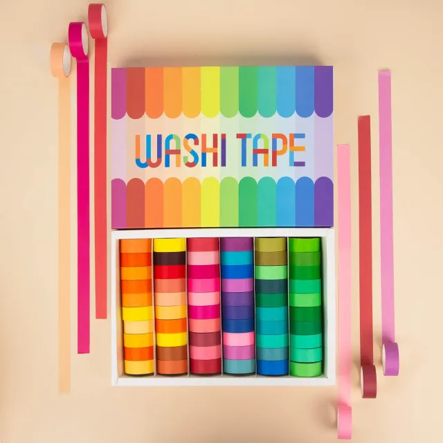 Ieebee Rainbow Washi Tape Set 60 Rollen 15 mm