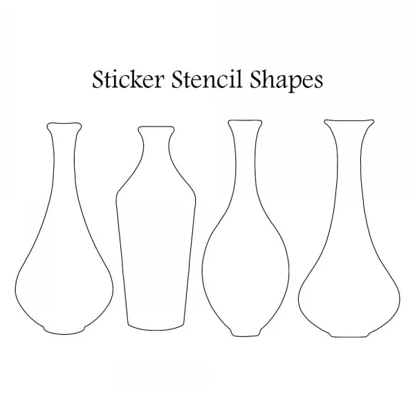 Lavinia Stamps Sticker Stencils 11 Schablone Flaschen