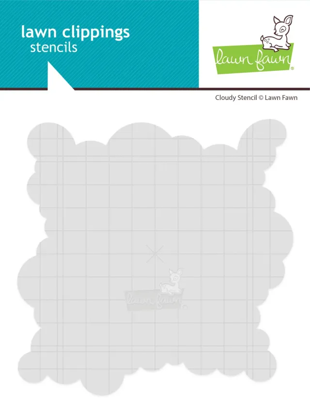 Lawn Fawn Cloudy Schablone 15x15cm Wolken Himmel