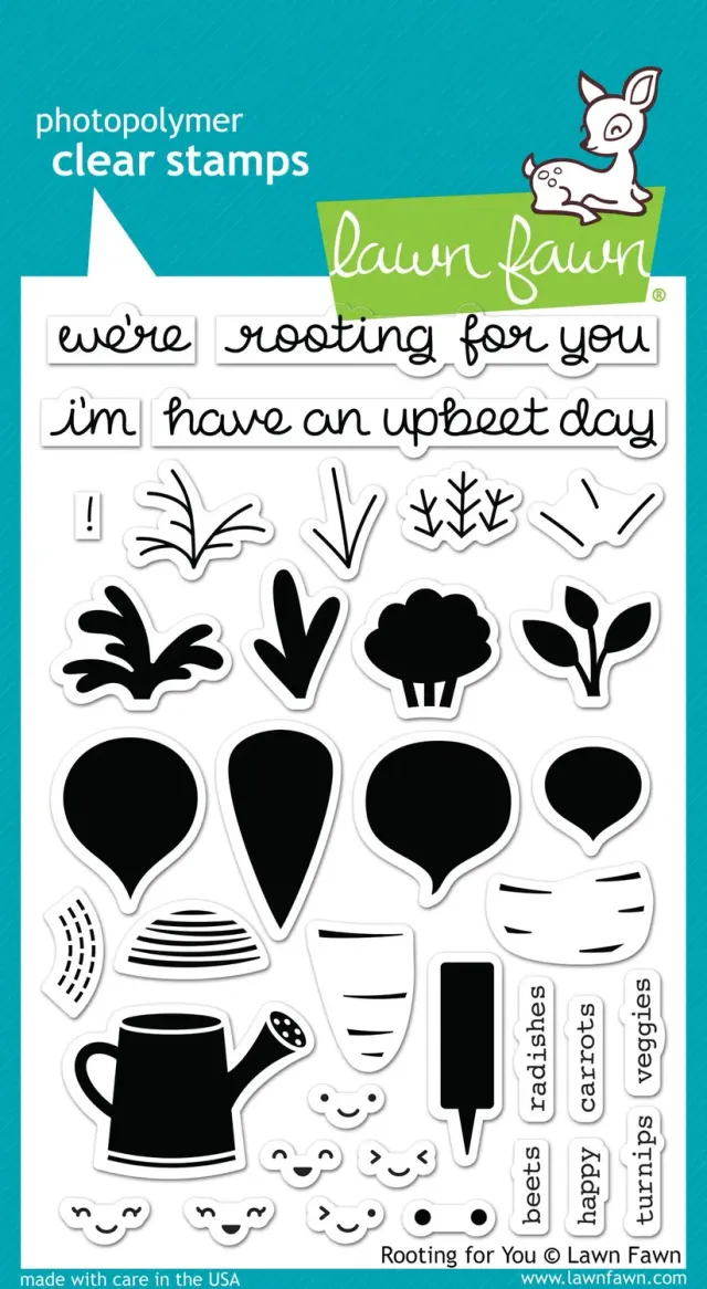 Lawn Fawn Rooting for You LF1040 Stempel 36-teilig Gemüse