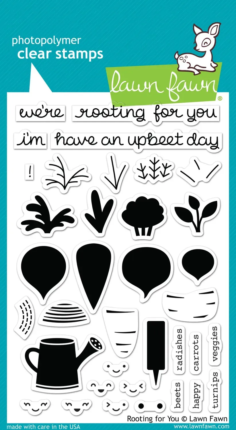 Lawn Fawn Rooting for You LF1040 Stempel 36-teilig Gemüse