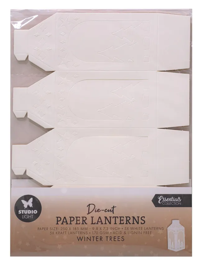 StudioLight Essentials Winter Trees Die-Cut Block 10 Blatt